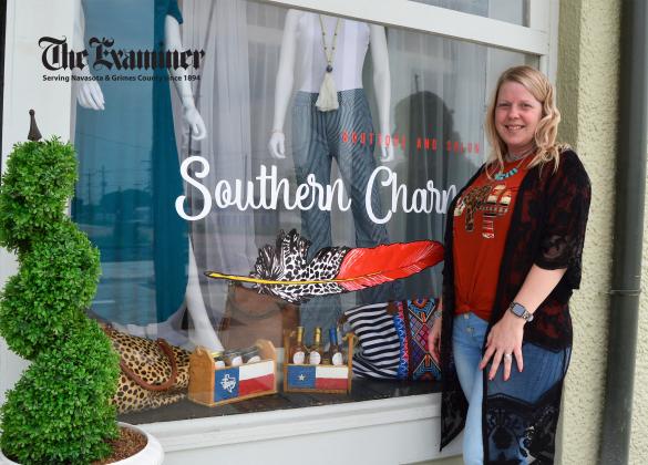 Examiner photo by Connie Clements: In spite of the rubble of construction work on Railroad Street, Southern Charm owner and stylist Tanya Ingram had a vision of what her Navasota salon and boutique could look like. Southern Charm held its Grand Opening on Texas Birthday Bash weekend. Article Image Alt Text