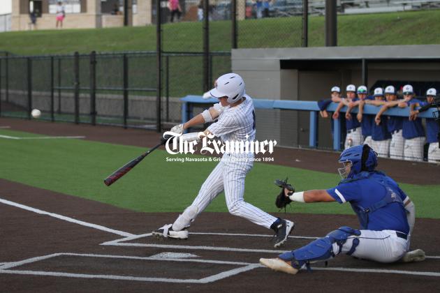 EVAN OTTO Examiner photo by Matthew Ybarra Evan Otto flies out to center field to lead off the bottom of the first inning against Needville. The freshman second baseman is one half of the Otto twins. His brother Owen plays third for the Rattlers. Article Image Alt Text